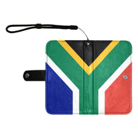 South Africa Flag Flip Leather Purse for Mobile Phone/Large - Conscious Apparel Store