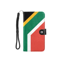 South Africa Flag Flip Leather Purse for Mobile Phone/Small - Conscious Apparel Store