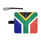 South Africa Flag Flip Leather Purse for Mobile Phone/Small - Conscious Apparel Store