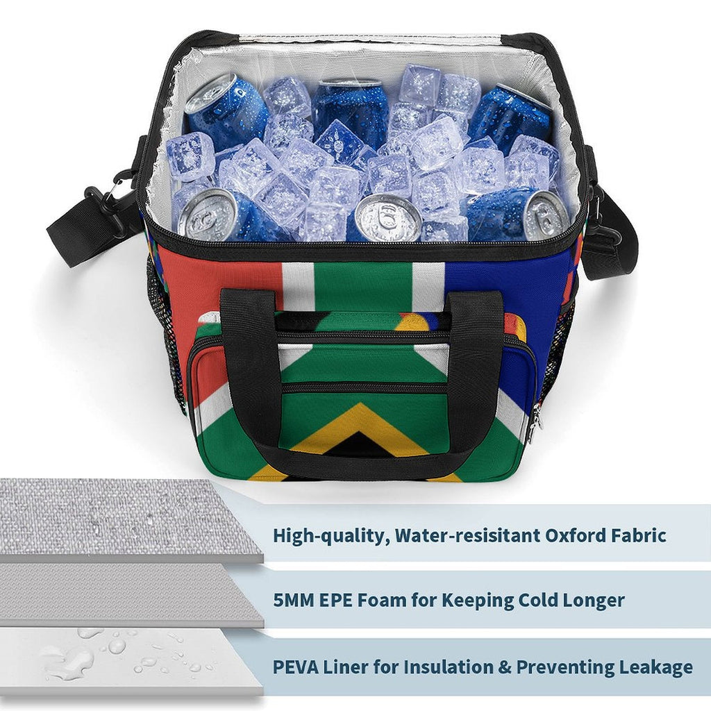 South Africa Flag Insulated Cooler Bag - Conscious Apparel Store