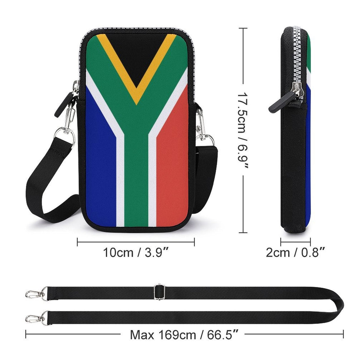 South Africa Flag Mobile Phone Purse - Conscious Apparel Store