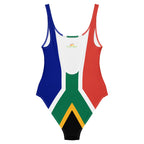 South Africa Flag One-Piece Swimsuit - Conscious Apparel Store
