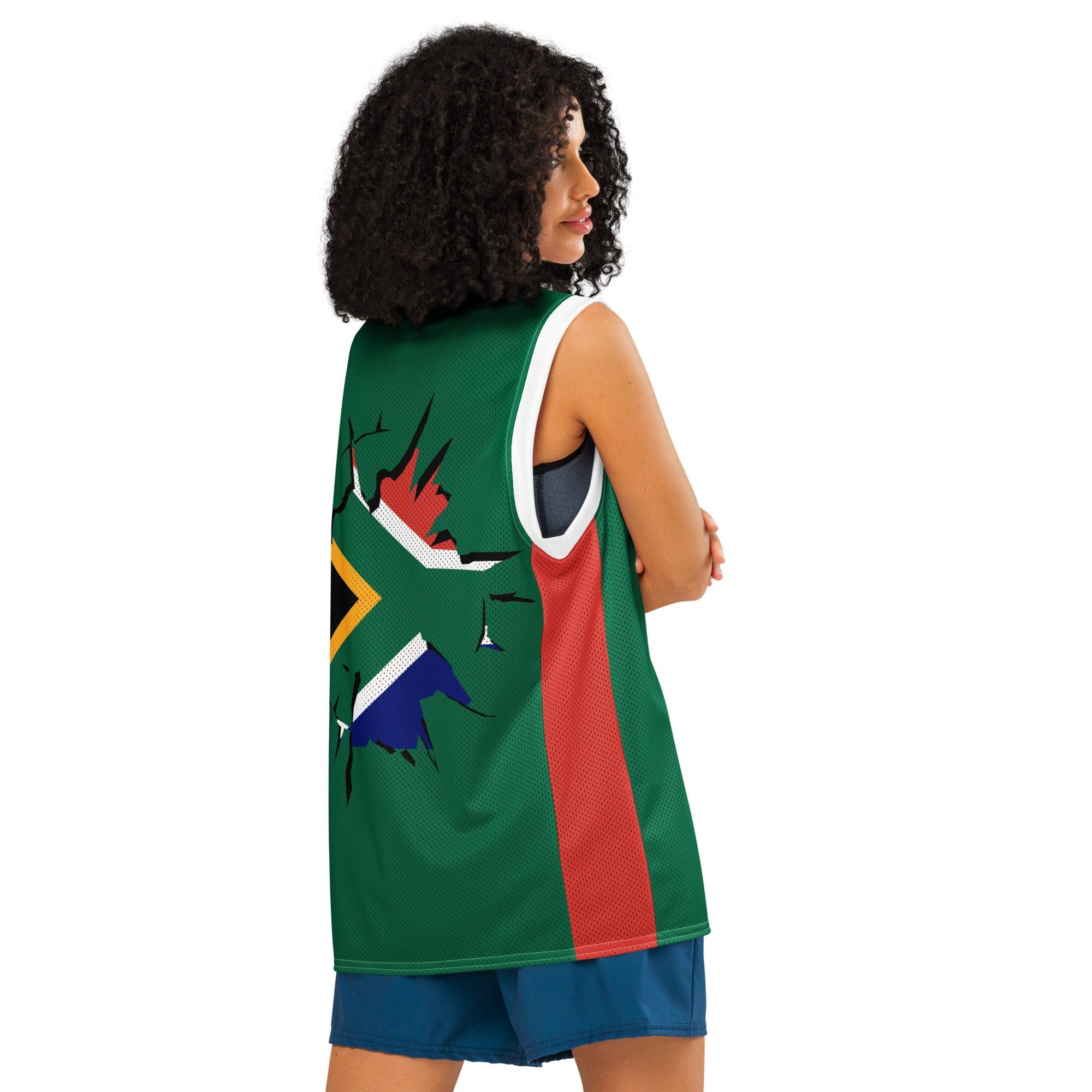 South Africa Flag Premium Sport Jersey Tank Top - Conscious Apparel Store