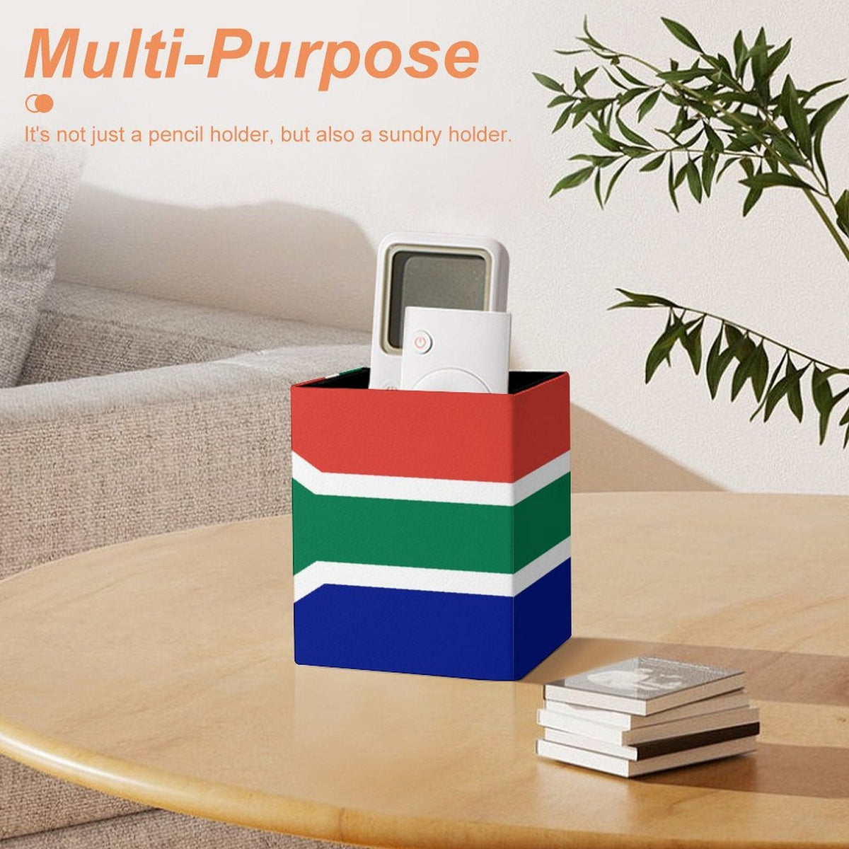 South Africa Flag Square Pen Holder - Conscious Apparel Store
