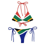 South Africa Flag string bikini - Conscious Apparel Store
