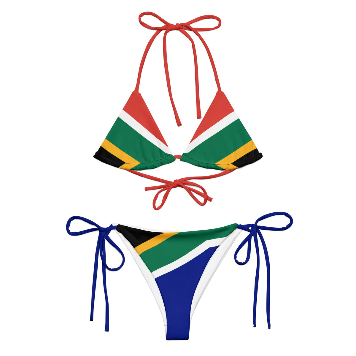 South Africa Flag string bikini - Conscious Apparel Store
