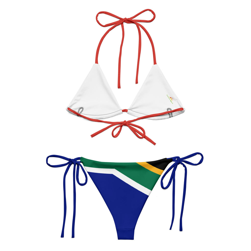 South Africa Flag string bikini - Conscious Apparel Store