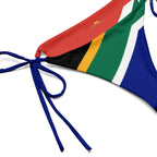 South Africa Flag string bikini bottom - Conscious Apparel Store