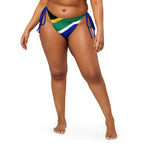 South Africa Flag string bikini bottom - Conscious Apparel Store