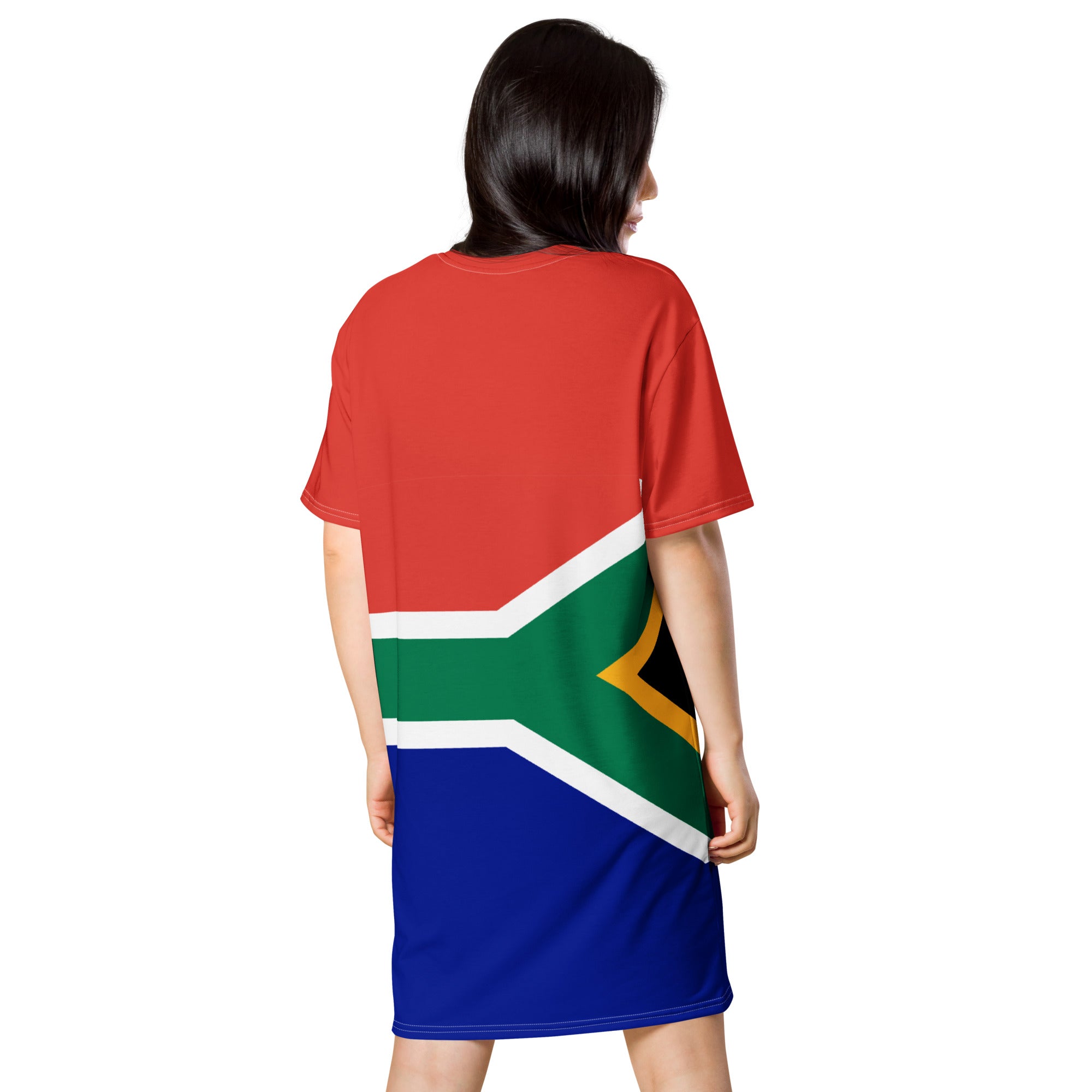 South Africa Flag T-shirt dress - Conscious Apparel Store