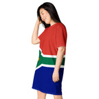 South Africa Flag T-shirt dress - Conscious Apparel Store