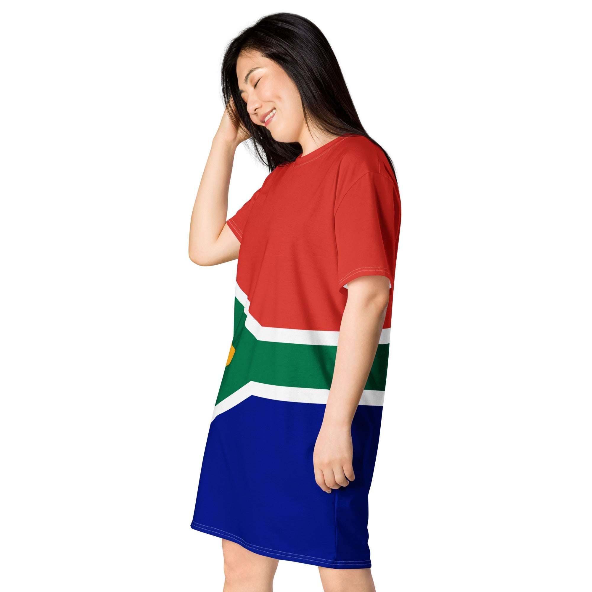 South Africa Flag T-shirt dress - Conscious Apparel Store