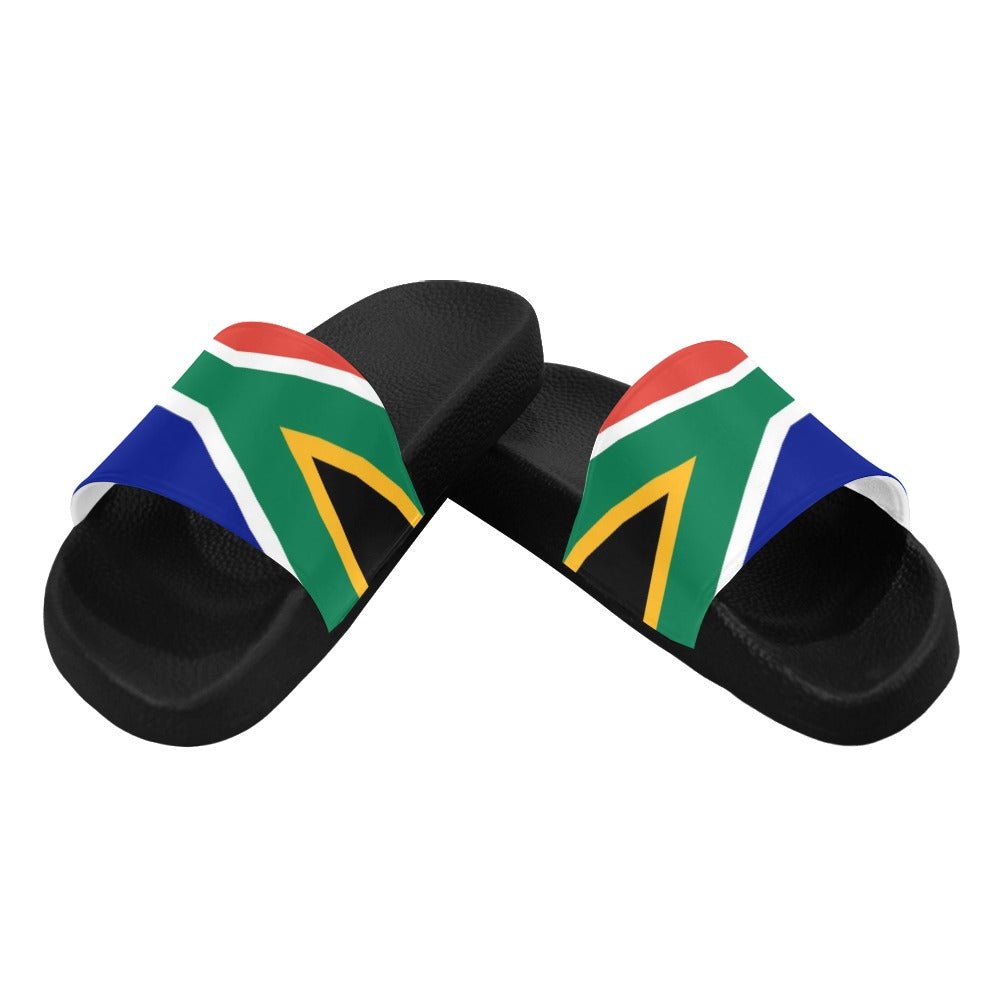 South Africa Flag Women's Slide Sandals - Conscious Apparel Store