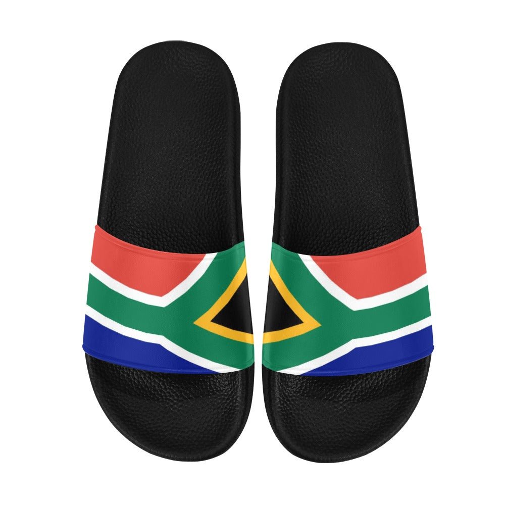 South Africa Flag Women's Slide Sandals - Conscious Apparel Store
