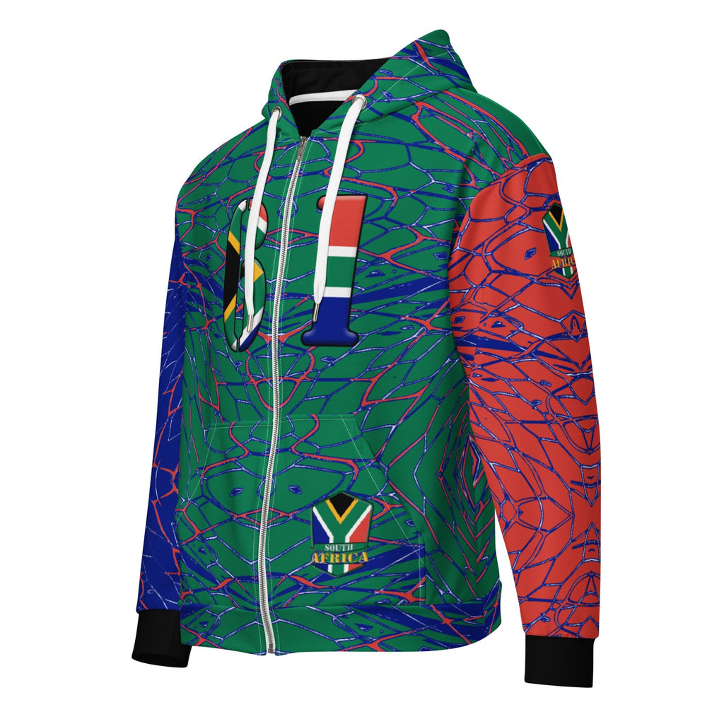 South Africa Football Unisex zip hoodie - Conscious Apparel Store