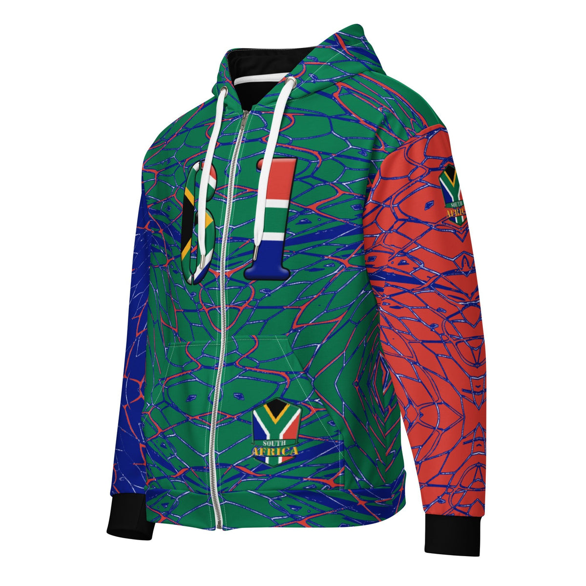 South Africa Football Unisex zip hoodie - Conscious Apparel Store