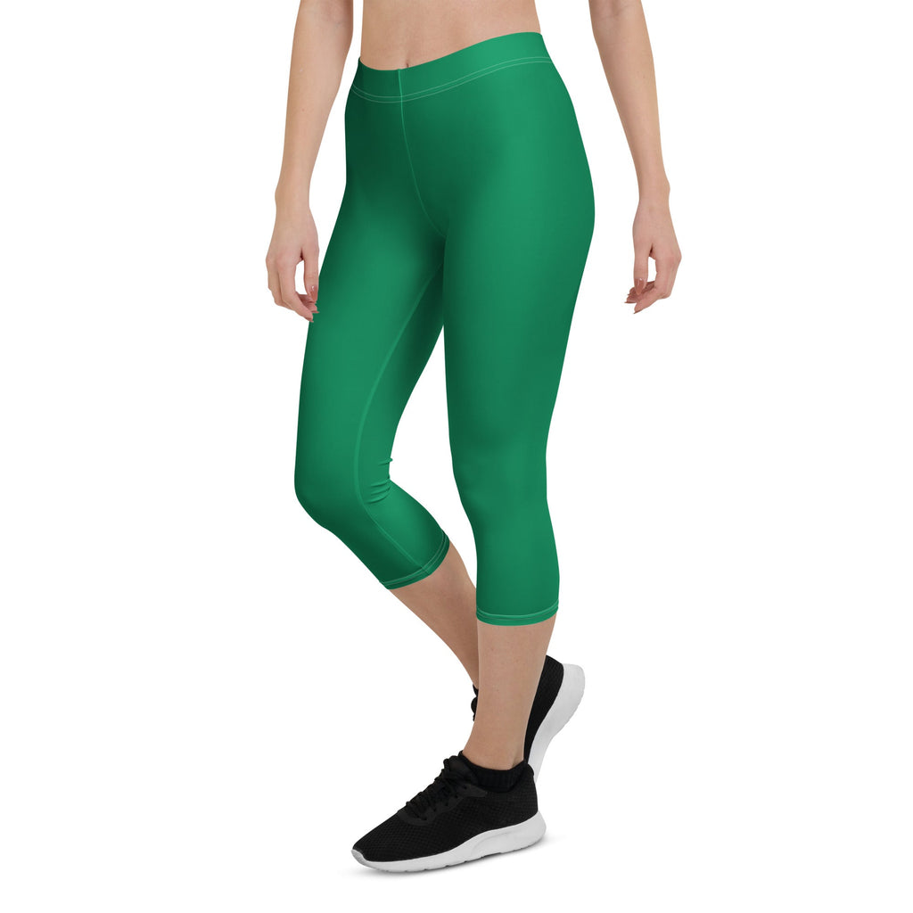 South Africa Green Capri Leggings - Conscious Apparel Store