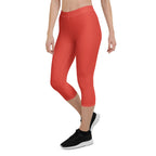 South Africa Red Capri Leggings - Conscious Apparel Store