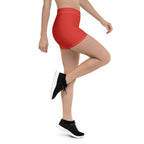 South Africa Red Leggings Shorts - Conscious Apparel Store