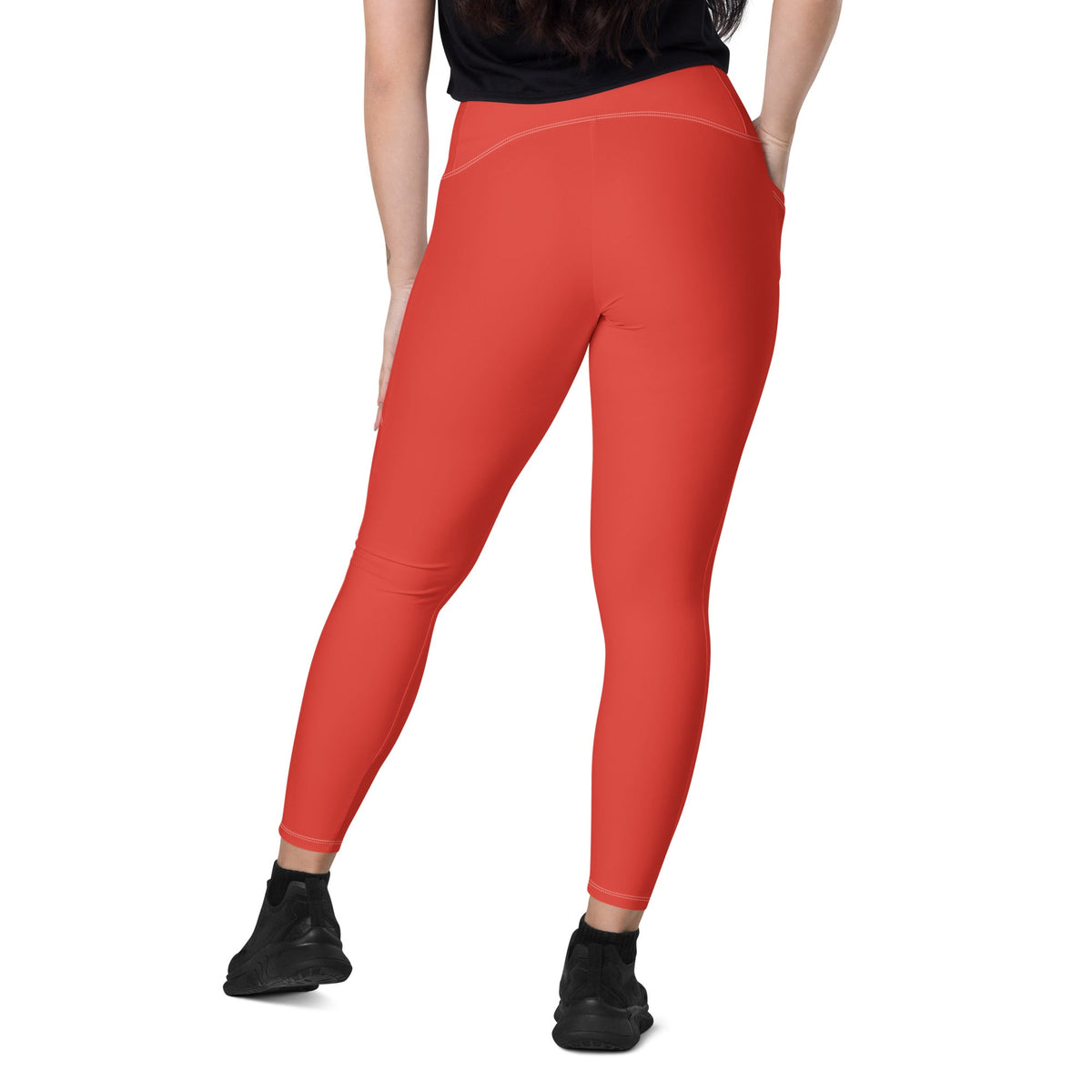 South Africa Red Leggings with pockets - Conscious Apparel Store