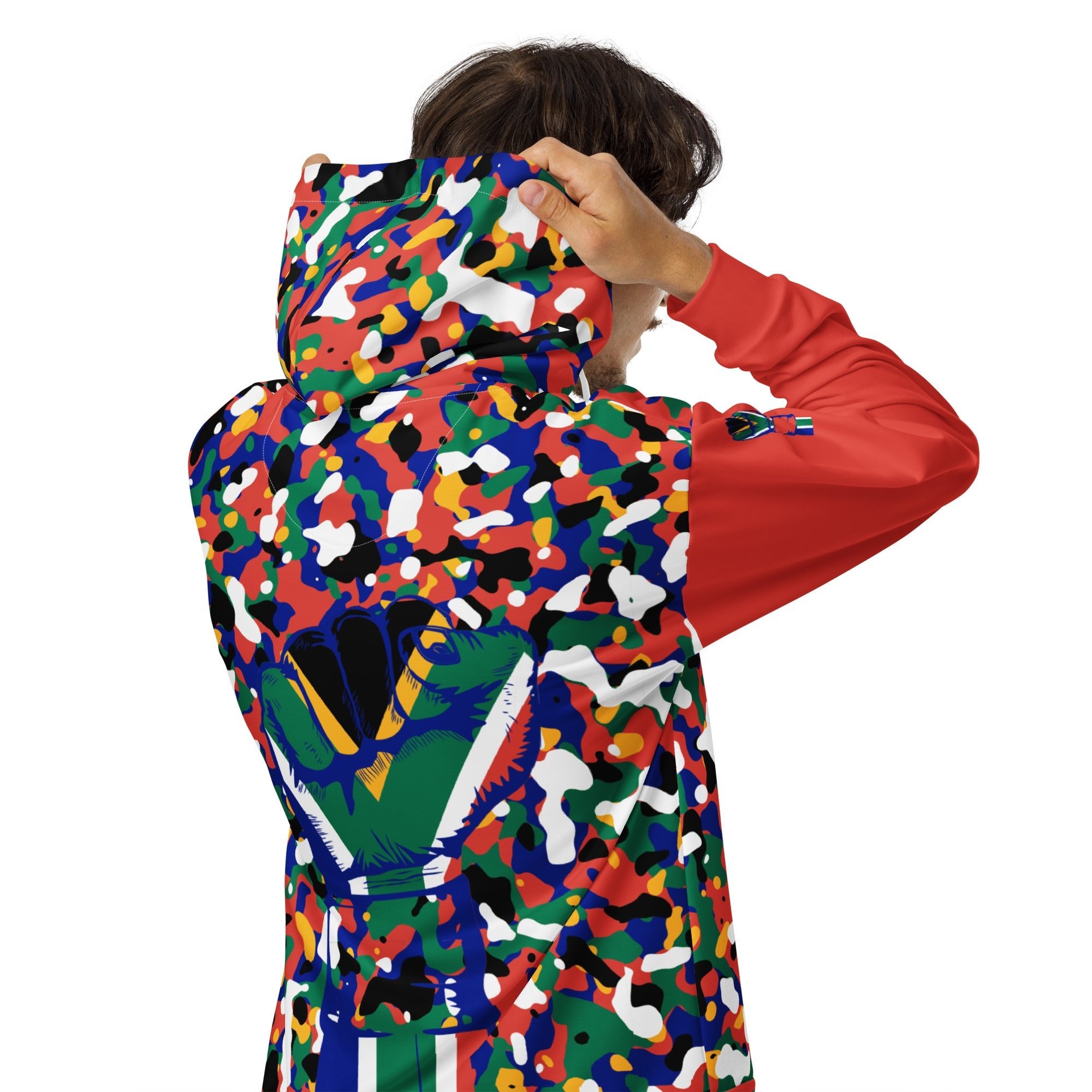 South African Flag Camo Unisex zip hoodie - Conscious Apparel Store