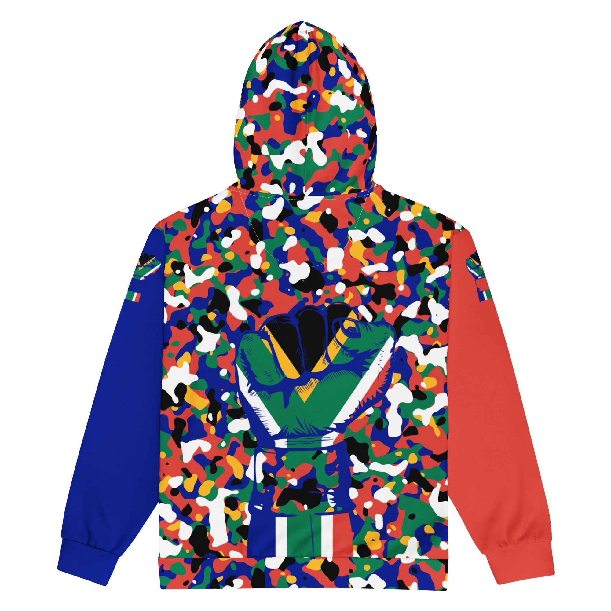 South African Flag Camo Unisex zip hoodie - Conscious Apparel Store