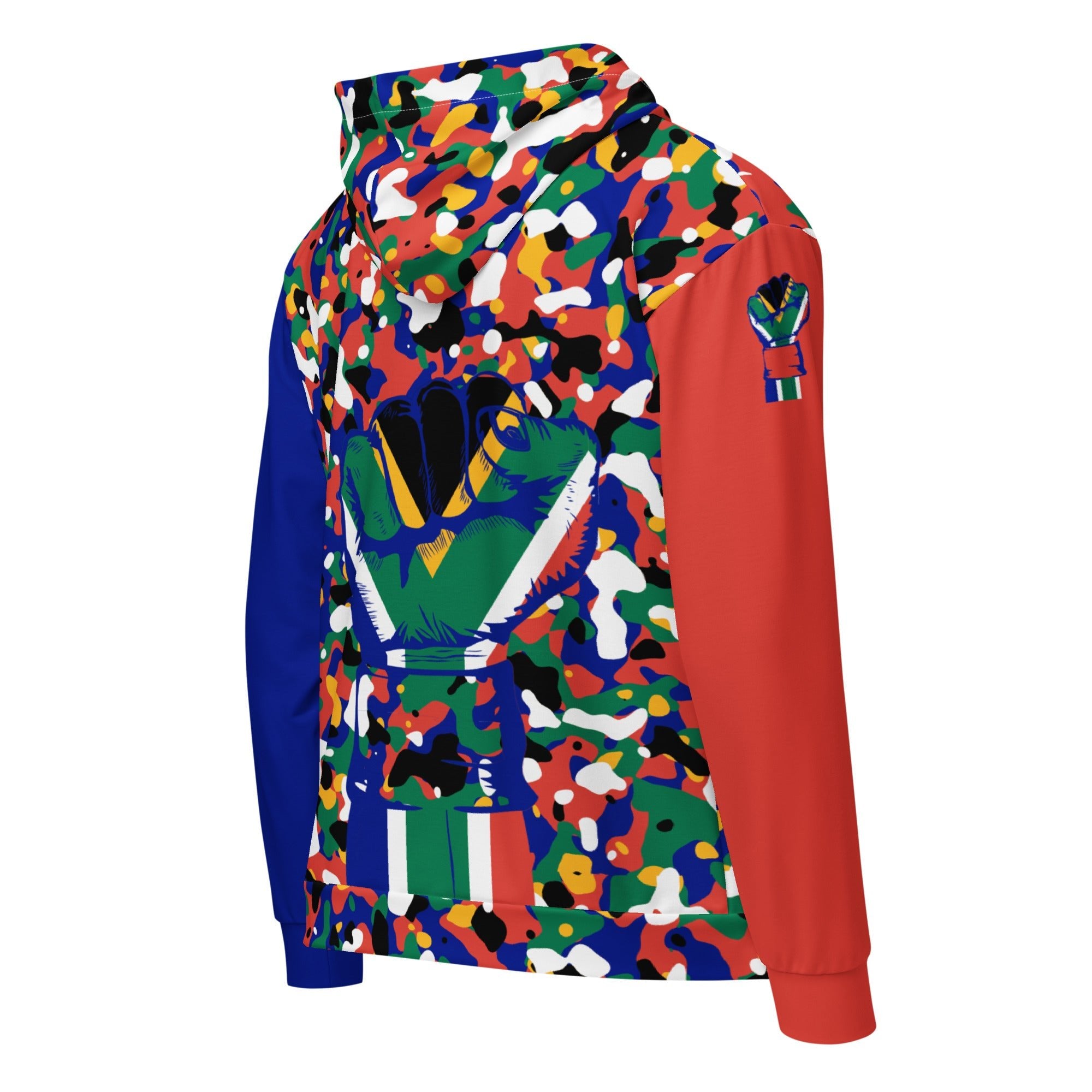 South African Flag Camo Unisex zip hoodie - Conscious Apparel Store