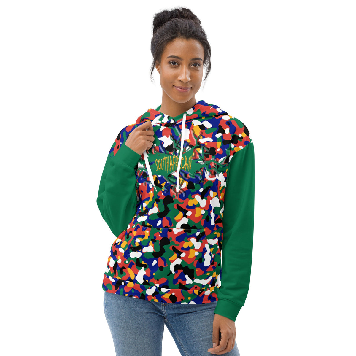 South African Girl Camo Unisex Pullover Hoodie - Conscious Apparel Store
