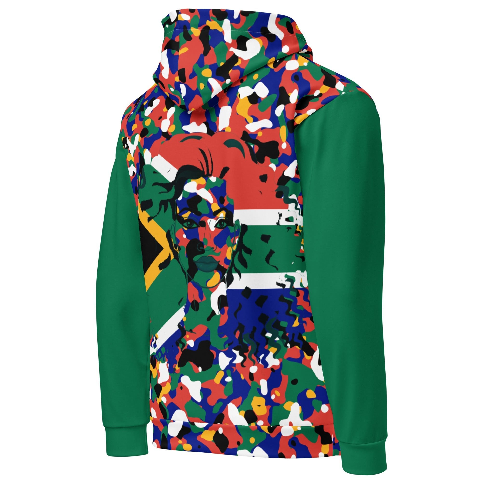 South African Girl Camo Unisex Pullover Hoodie - Conscious Apparel Store