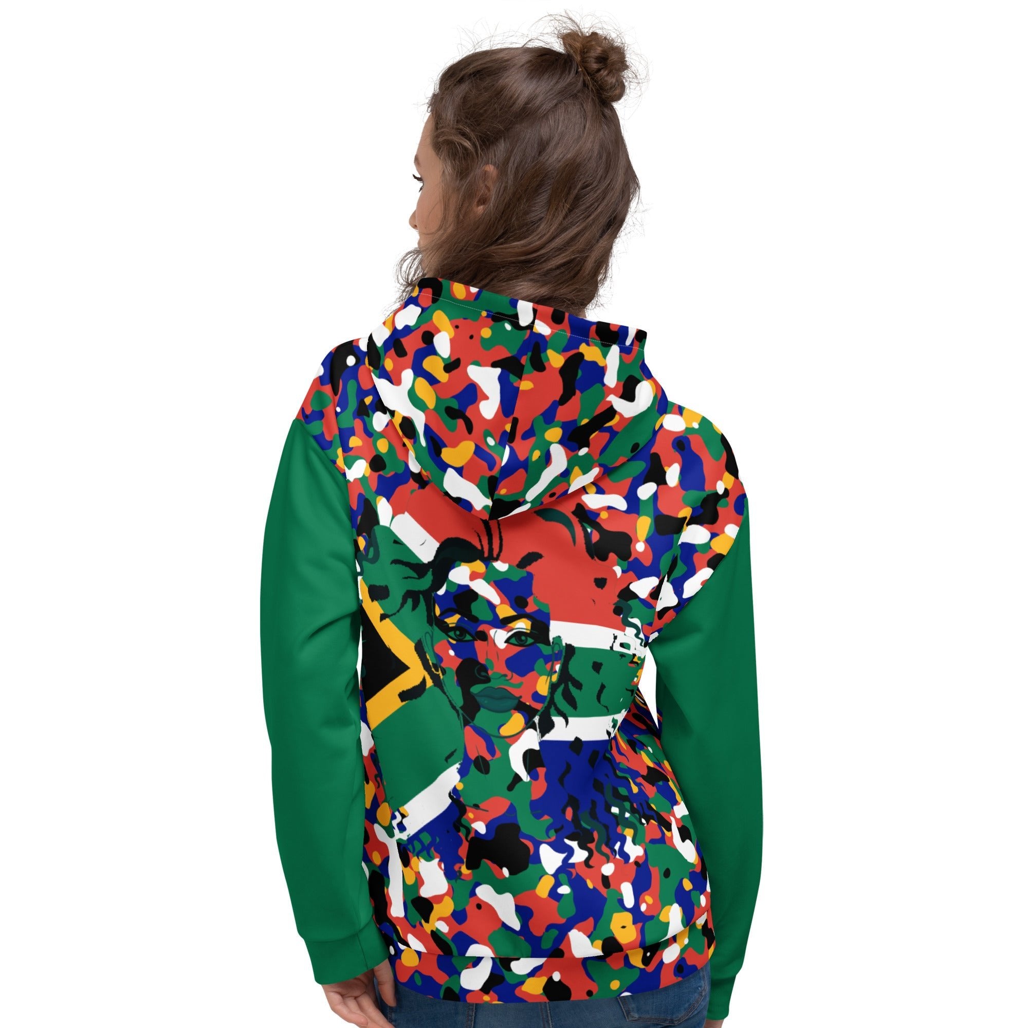 South African Girl Camo Unisex Pullover Hoodie - Conscious Apparel Store