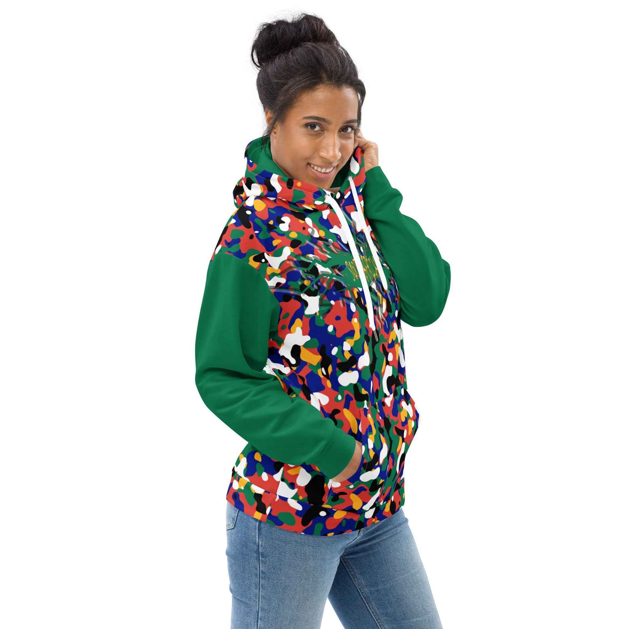 South African Girl Camo Unisex Pullover Hoodie - Conscious Apparel Store