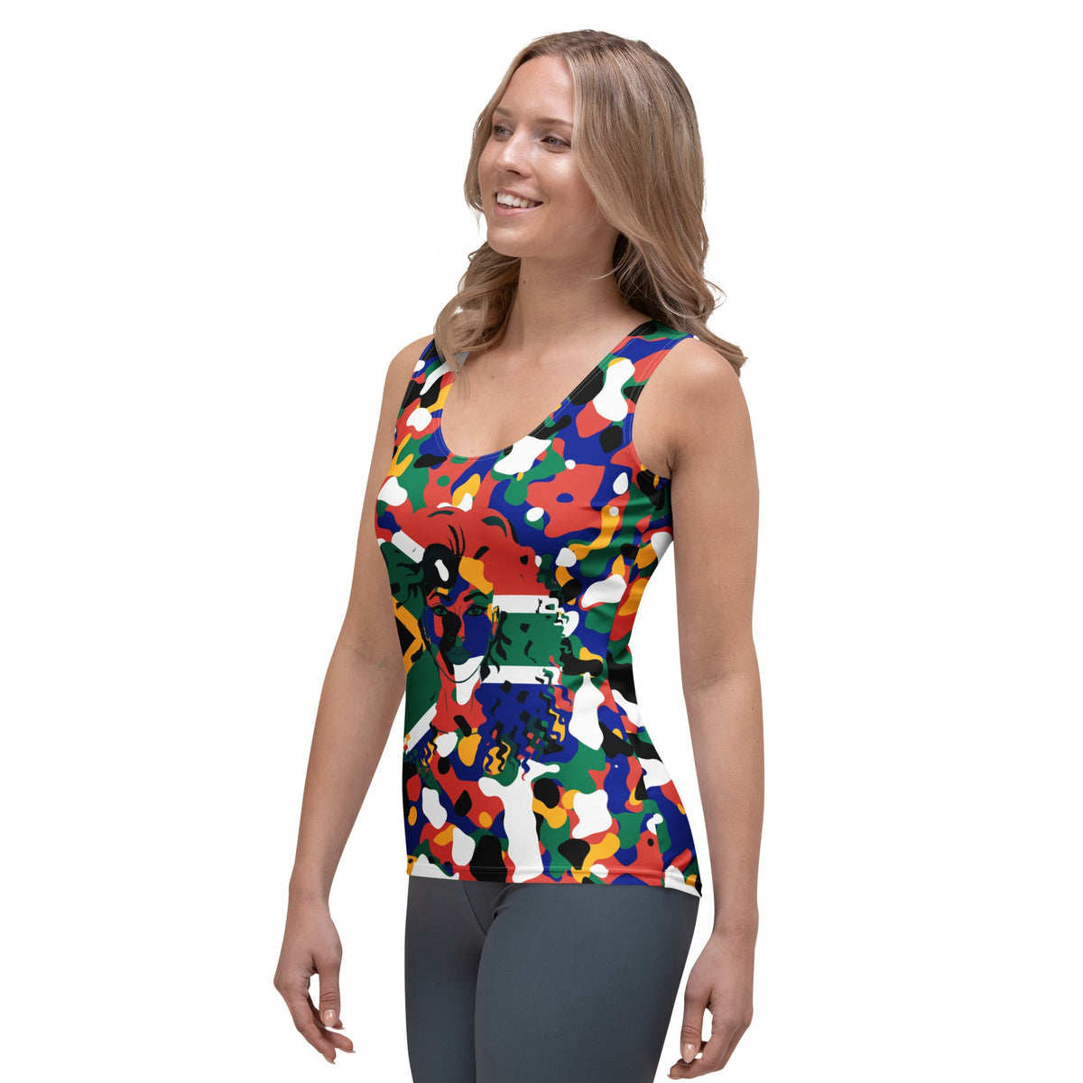 South African Girl Camo Women's Tank Top - Conscious Apparel Store