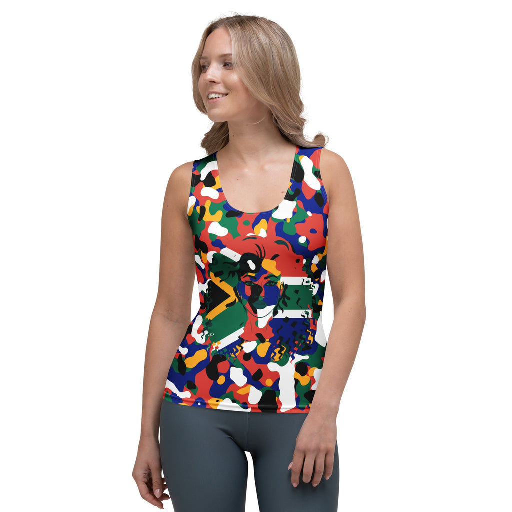 South African Girl Camo Women's Tank Top - Conscious Apparel Store