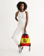 Spain Flag Canvas Drawstring Bag - Conscious Apparel Store