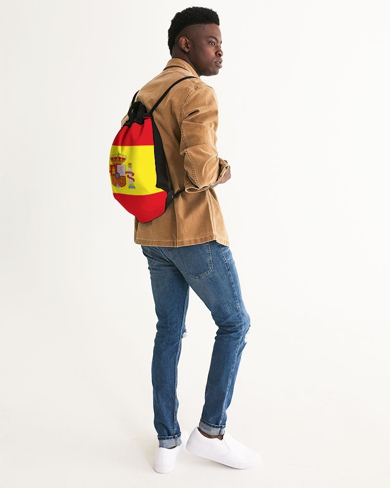 Spain Flag Canvas Drawstring Bag - Conscious Apparel Store