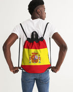 Spain Flag Canvas Drawstring Bag - Conscious Apparel Store