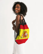 Spain Flag Canvas Drawstring Bag - Conscious Apparel Store