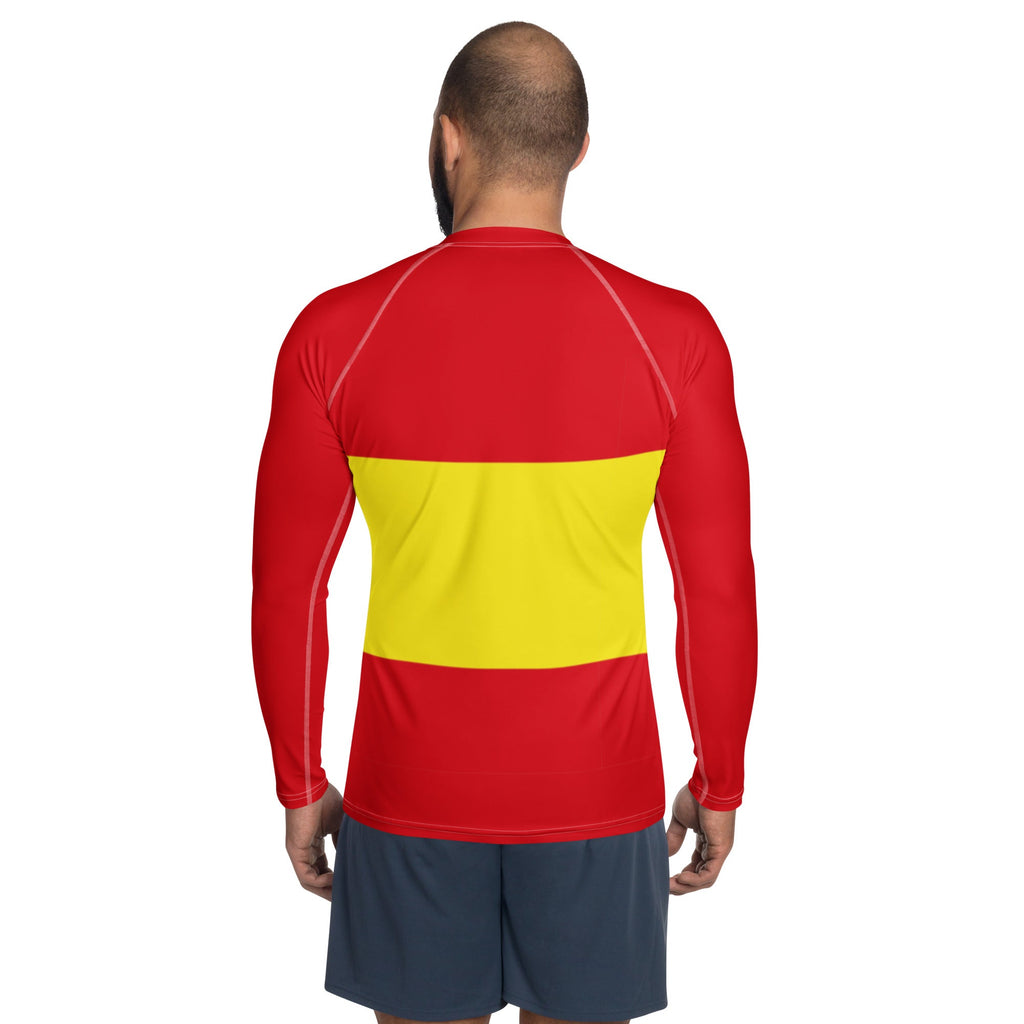 Spain Flag Men's Rash Guard - Conscious Apparel Store