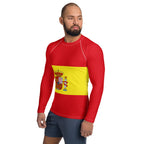 Spain Flag Men's Rash Guard - Conscious Apparel Store