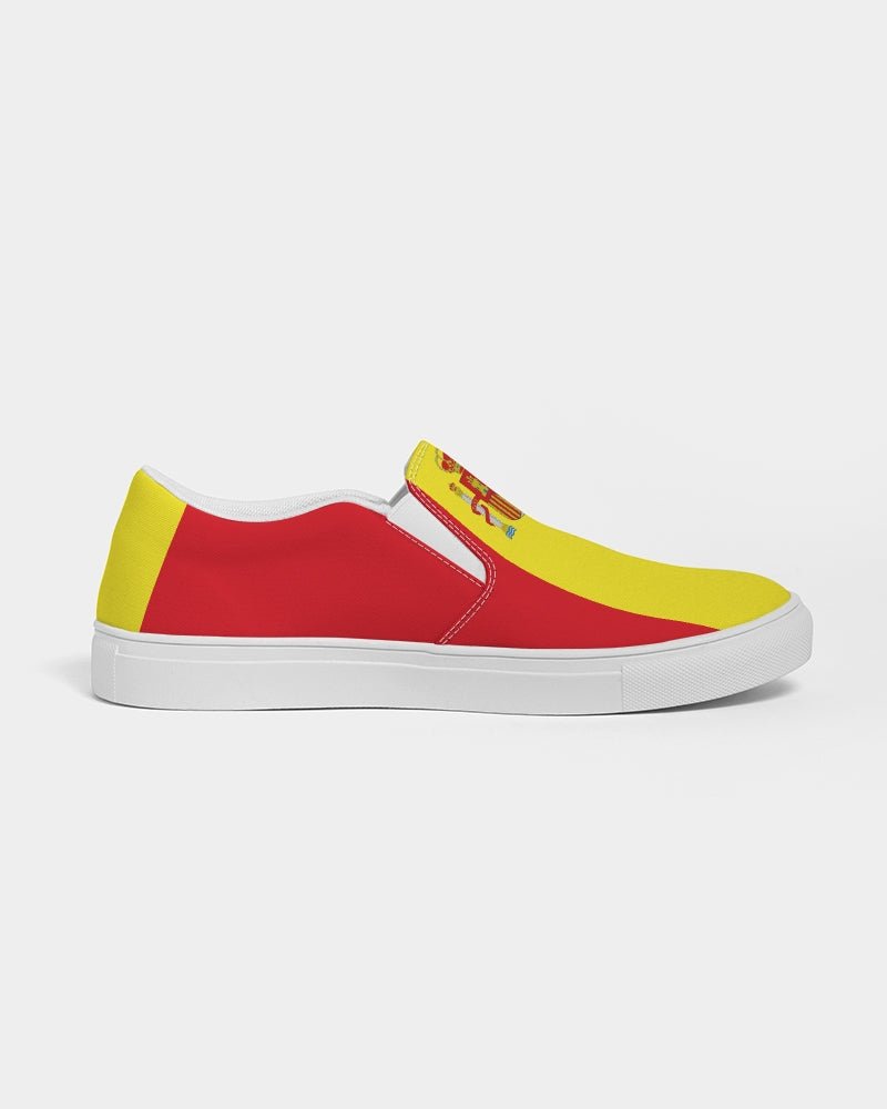 Spain Flag Men's Slip-On Canvas Shoe - Conscious Apparel Store