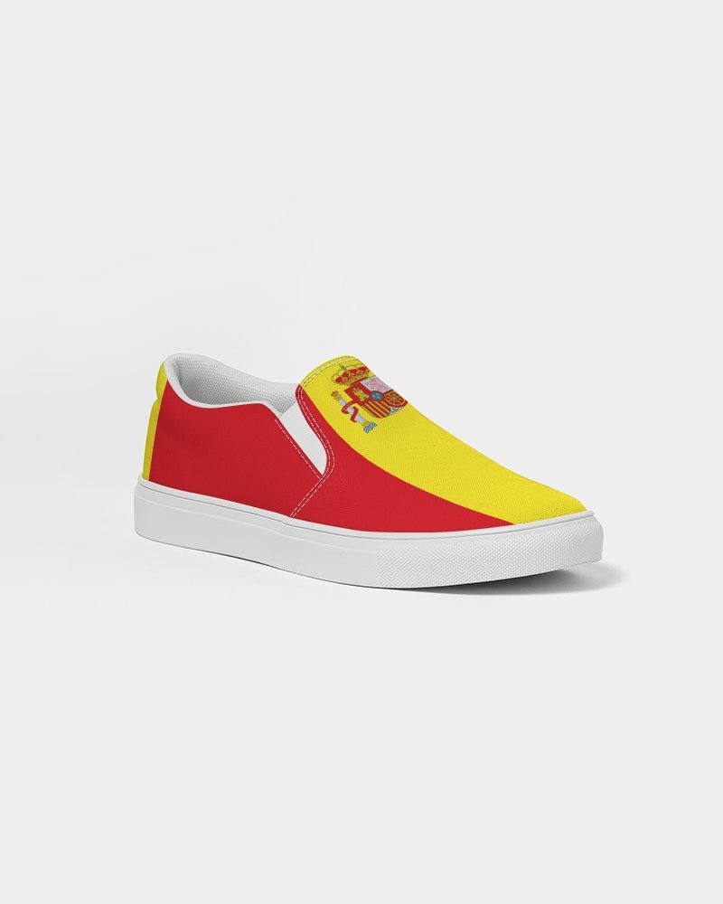 Spain Flag Men's Slip-On Canvas Shoe - Conscious Apparel Store