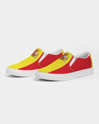 Spain Flag Men's Slip-On Canvas Shoe - Conscious Apparel Store