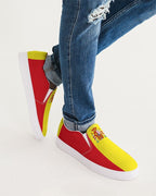 Spain Flag Men's Slip-On Canvas Shoe - Conscious Apparel Store