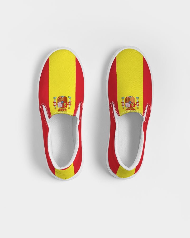 Spain Flag Men's Slip-On Canvas Shoe - Conscious Apparel Store