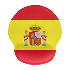 Spain Flag Mouse Pad with Wrist Rest Support - Conscious Apparel Store
