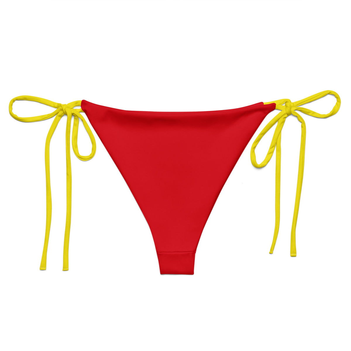 Spain Flag String bikini bottom - Conscious Apparel Store