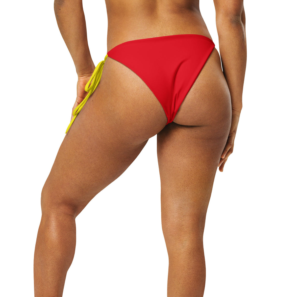 Spain Flag String bikini bottom - Conscious Apparel Store