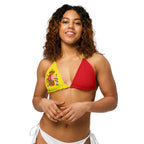 Spain Flag String bikini top - Conscious Apparel Store