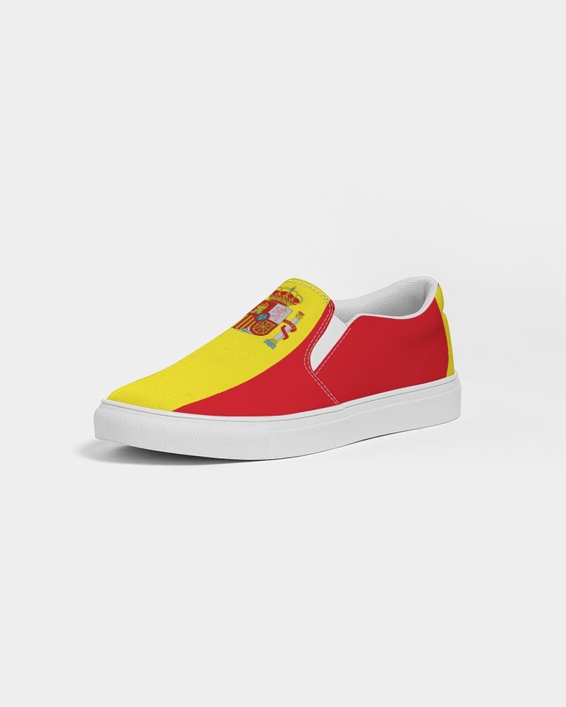 Spain Flag Women's Slip-On Canvas Shoe - Conscious Apparel Store