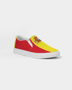 Spain Flag Women's Slip-On Canvas Shoe - Conscious Apparel Store